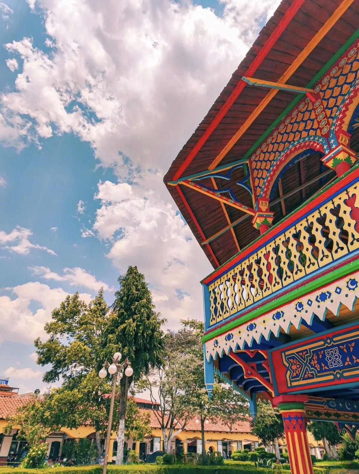 Arquitectura mexicana colorida